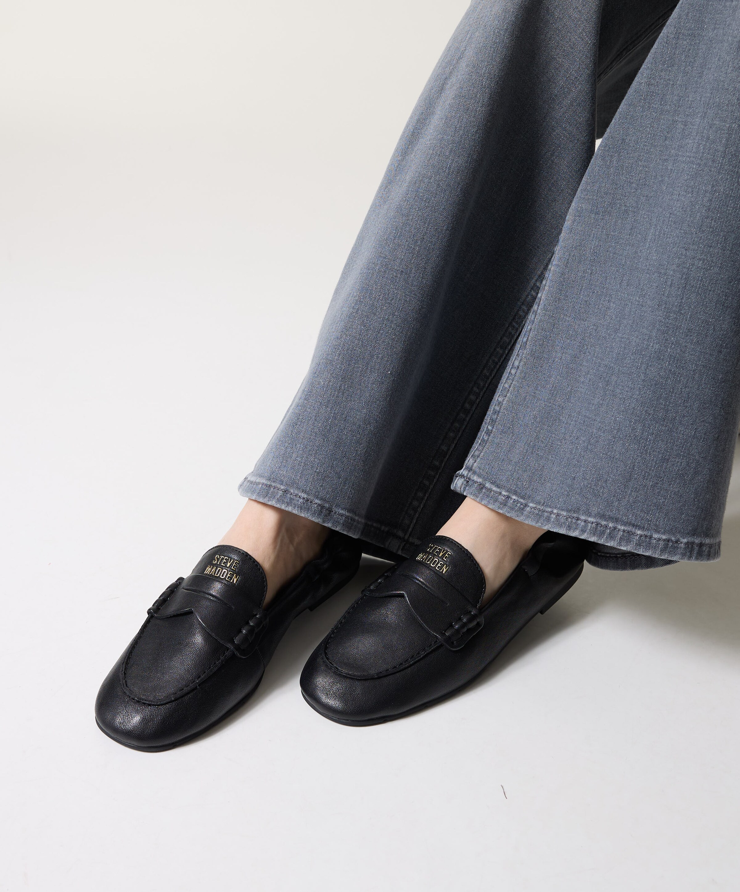 Steve Madden Newbury dames loafers zwart