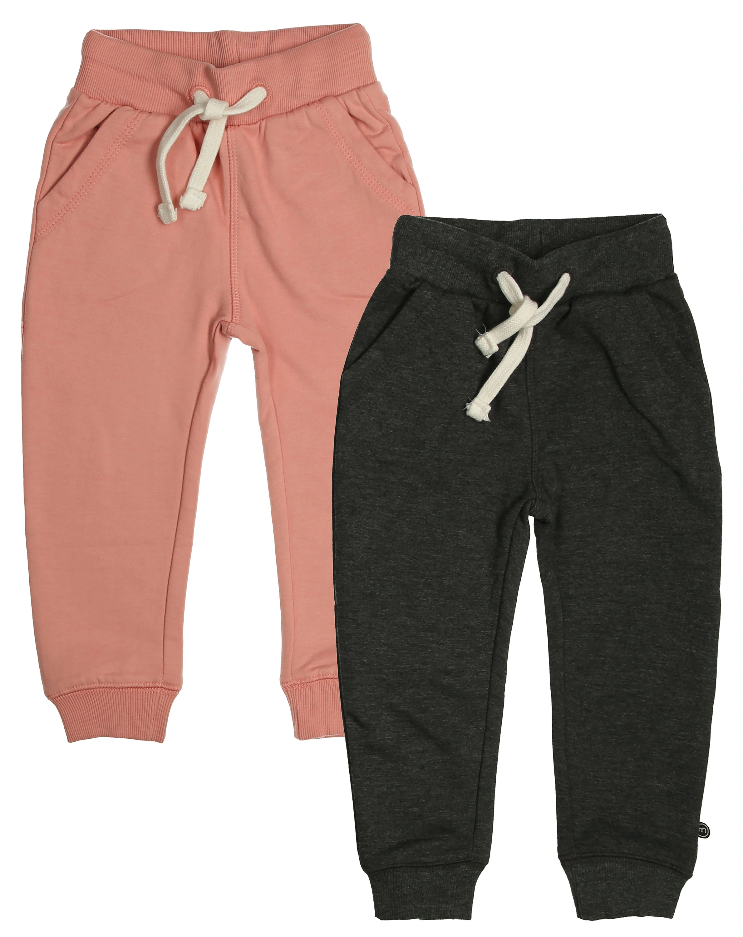 Jogginghose BASIC 2er-Pack in rosa/grau (Größe: 140)