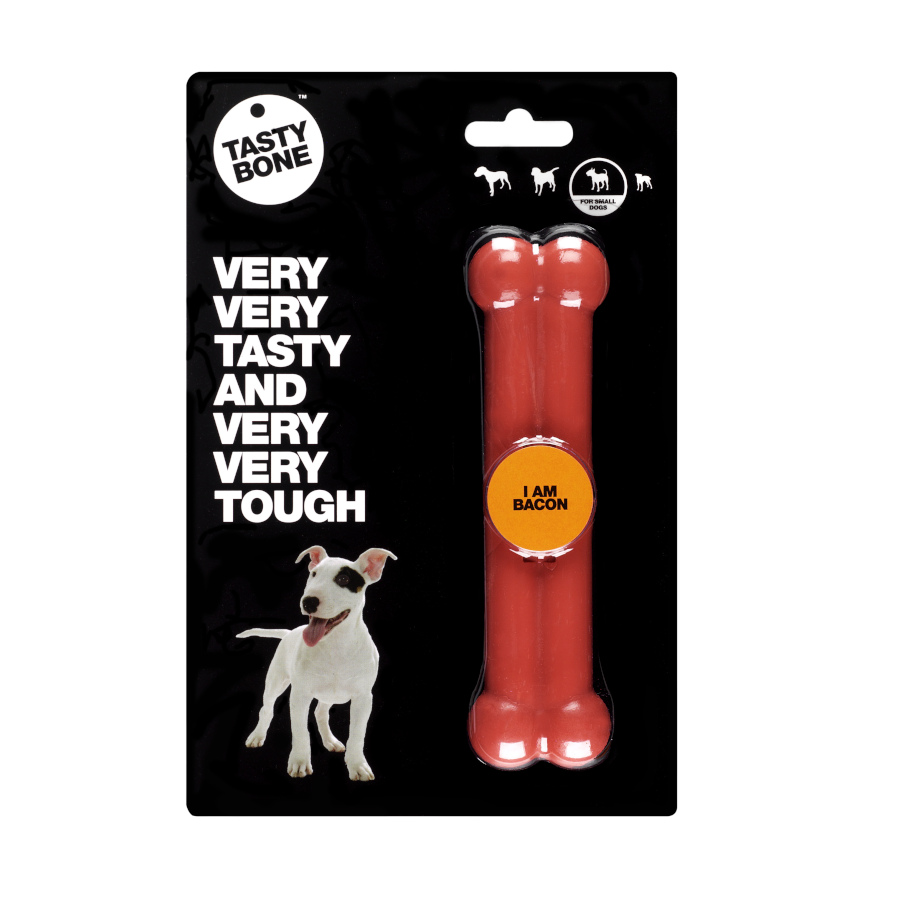 Brinquedo para mastigar Tastybone Nylon Bacon para cães