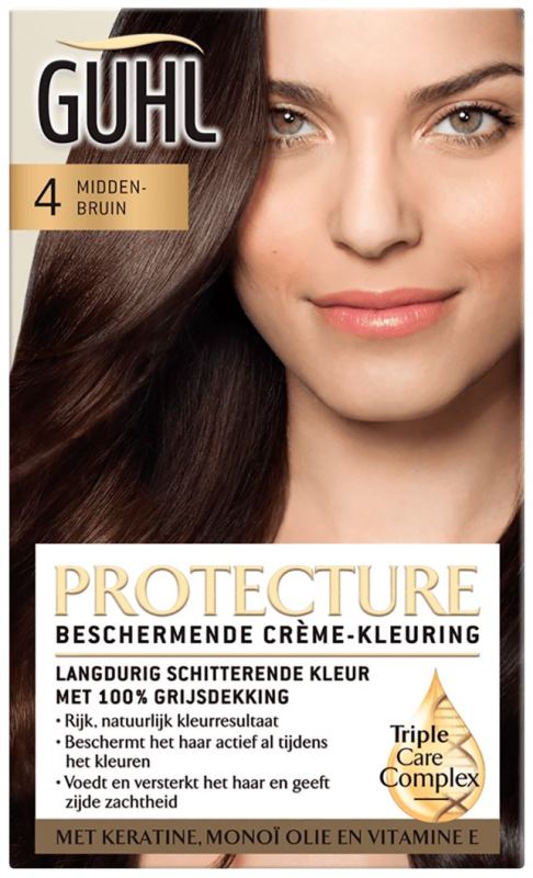 Guhl Haarverf Crème-Kleuring 4 Middenbruin 1 stuk