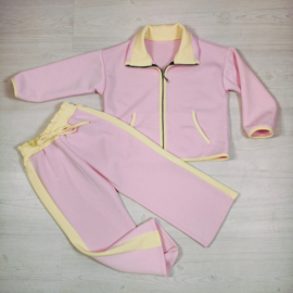 Pink & Butter Jogging Set