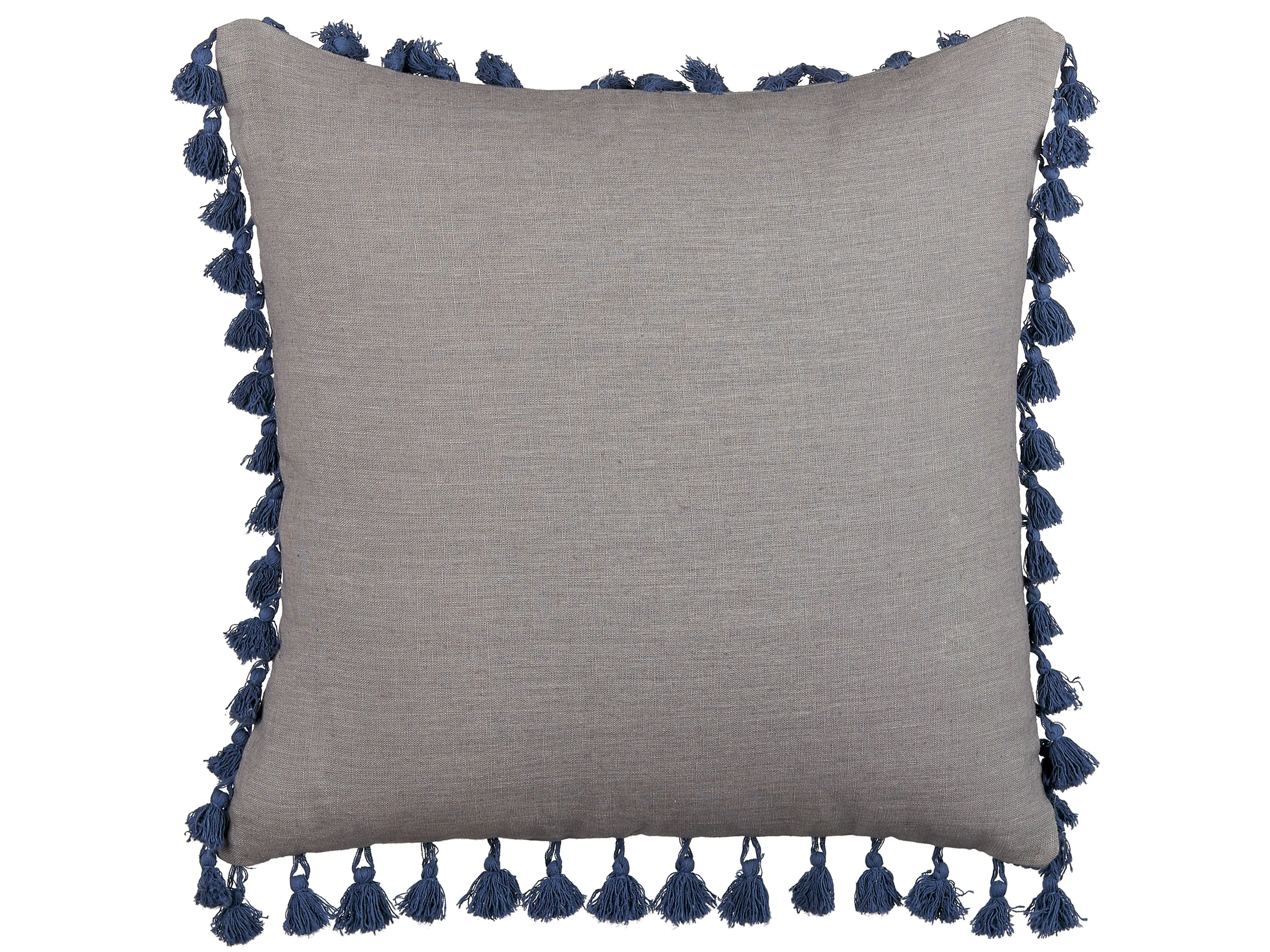 Set van 2 sierkussens CARPINUS Linnen 45 x 45 cm Grijs effen