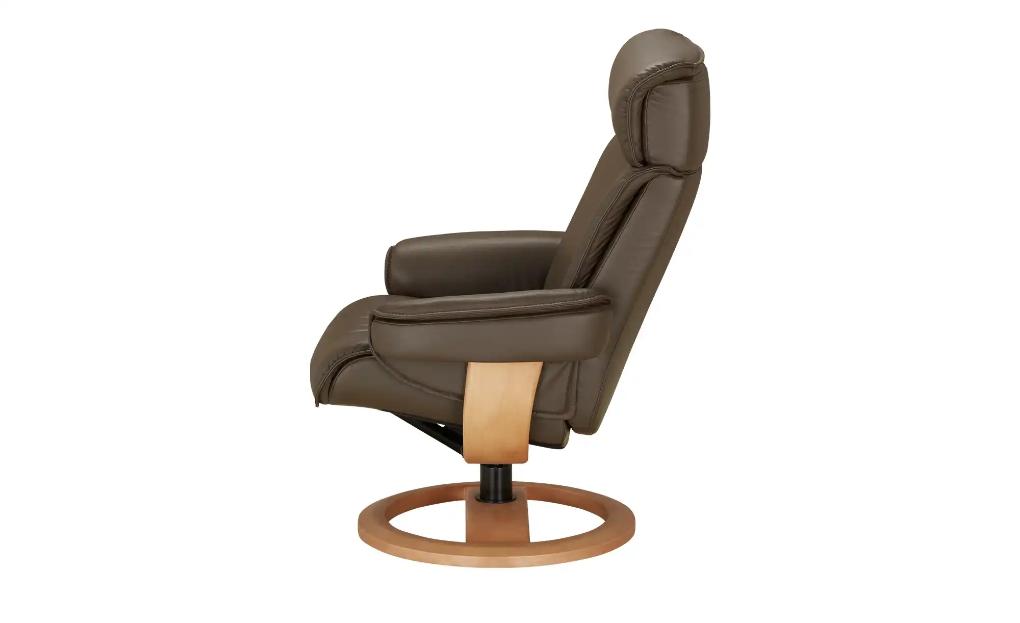 Nordic Life Sessel-Hocker-Set aus Echtleder INC97