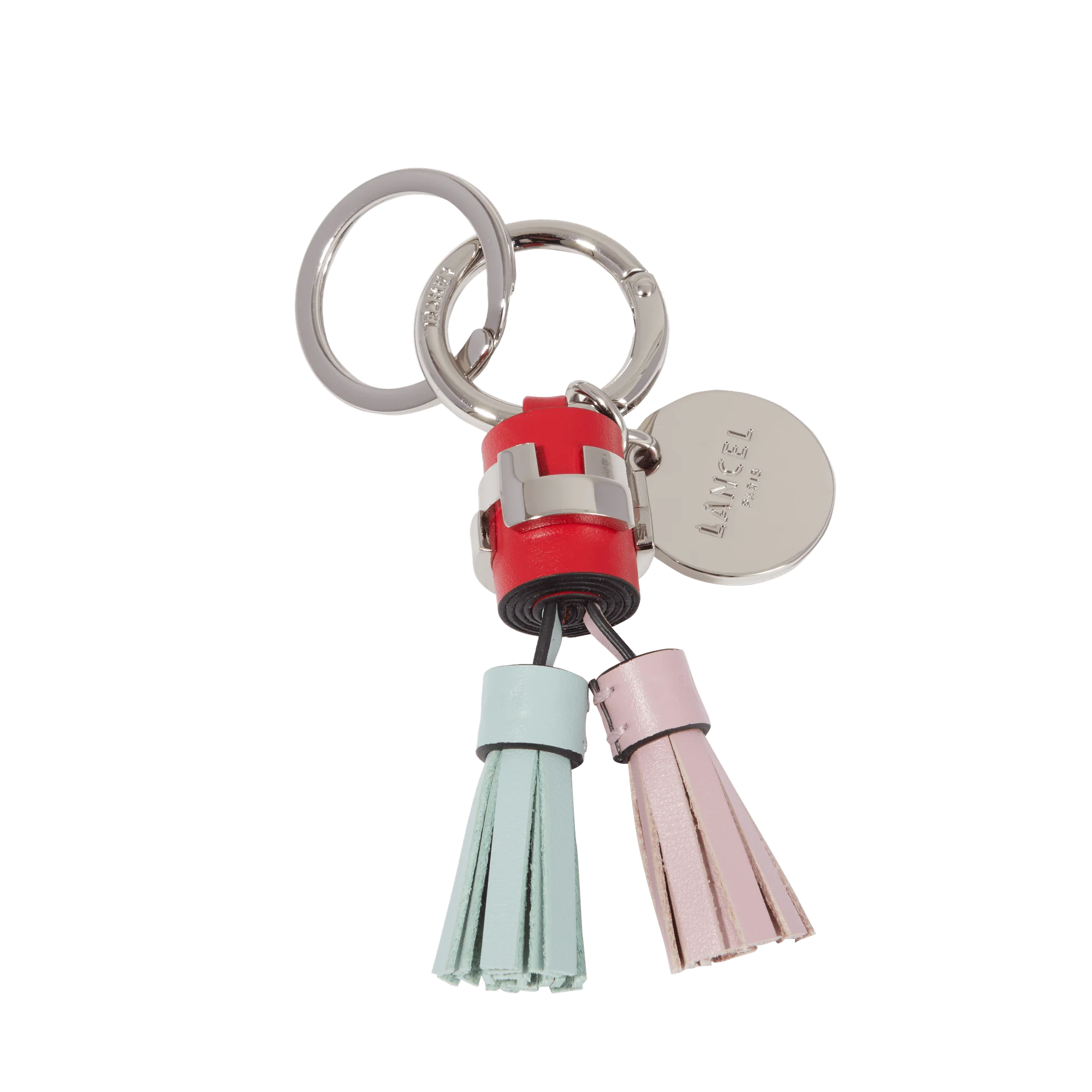 Porte-clés pompon duo Neo Carre L Tassel-Multico Marshmellow