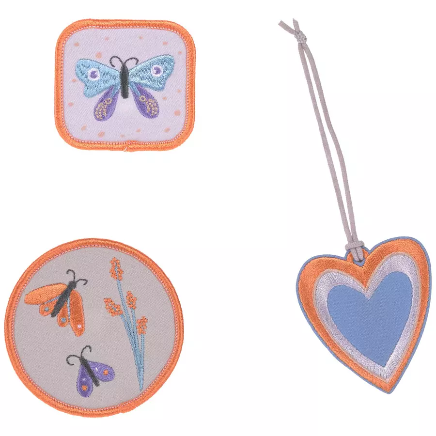 LÄSSIG School Patches Set Butterfly