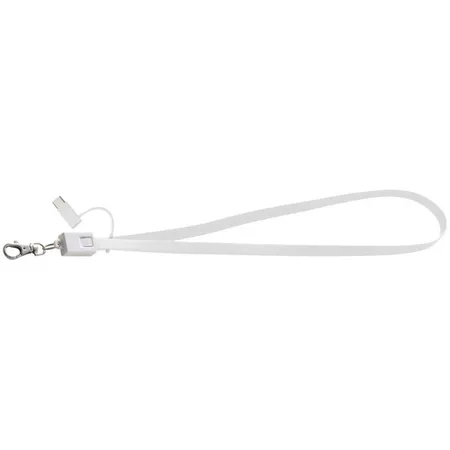 Macma Ladekabel mit 4 verschiedene Anschlüssen, ideal zum Umhängen, weiß