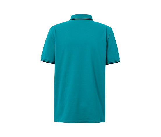 Piqué-Poloshirt, aqua
