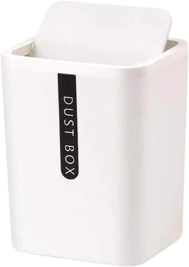 Poubelle miniature de rangement Pour bureau et cuisine blanc Vendos85