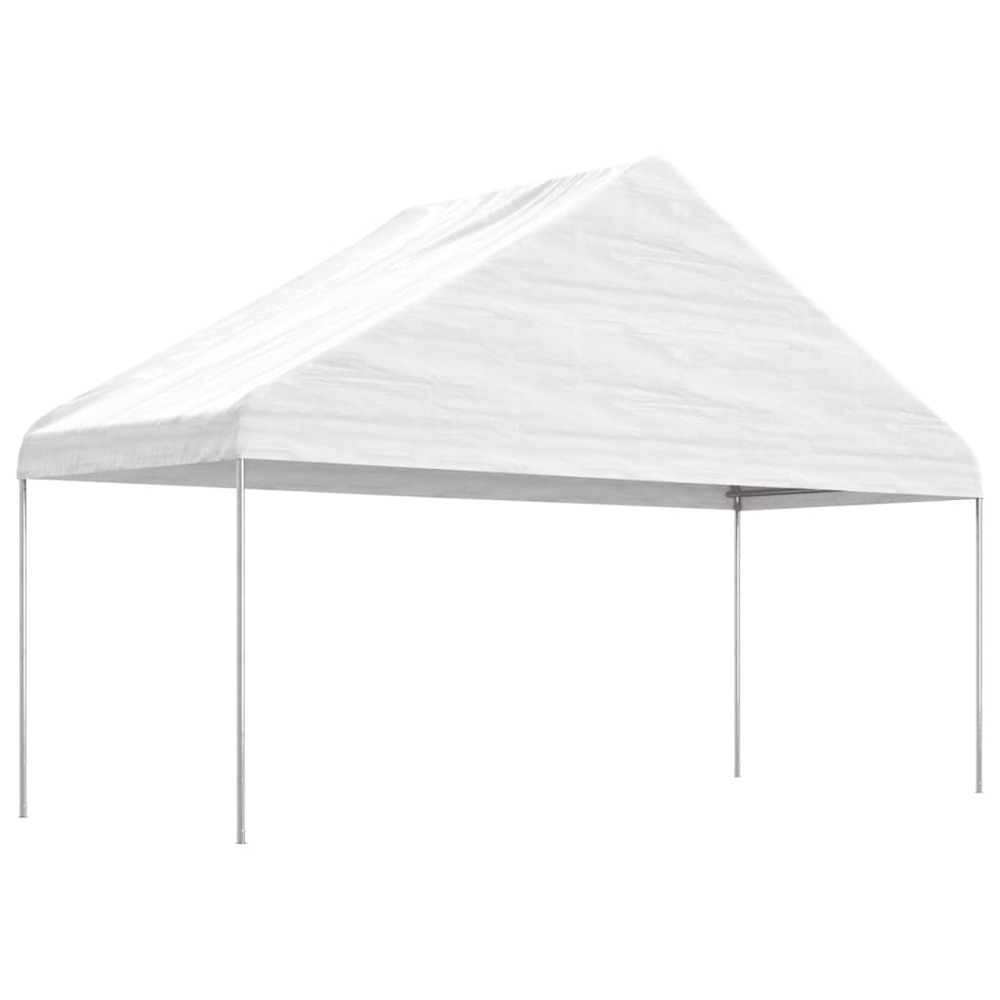 Belvédère avec toit blanc 8,92x5,88x3,75 m polyéthylène