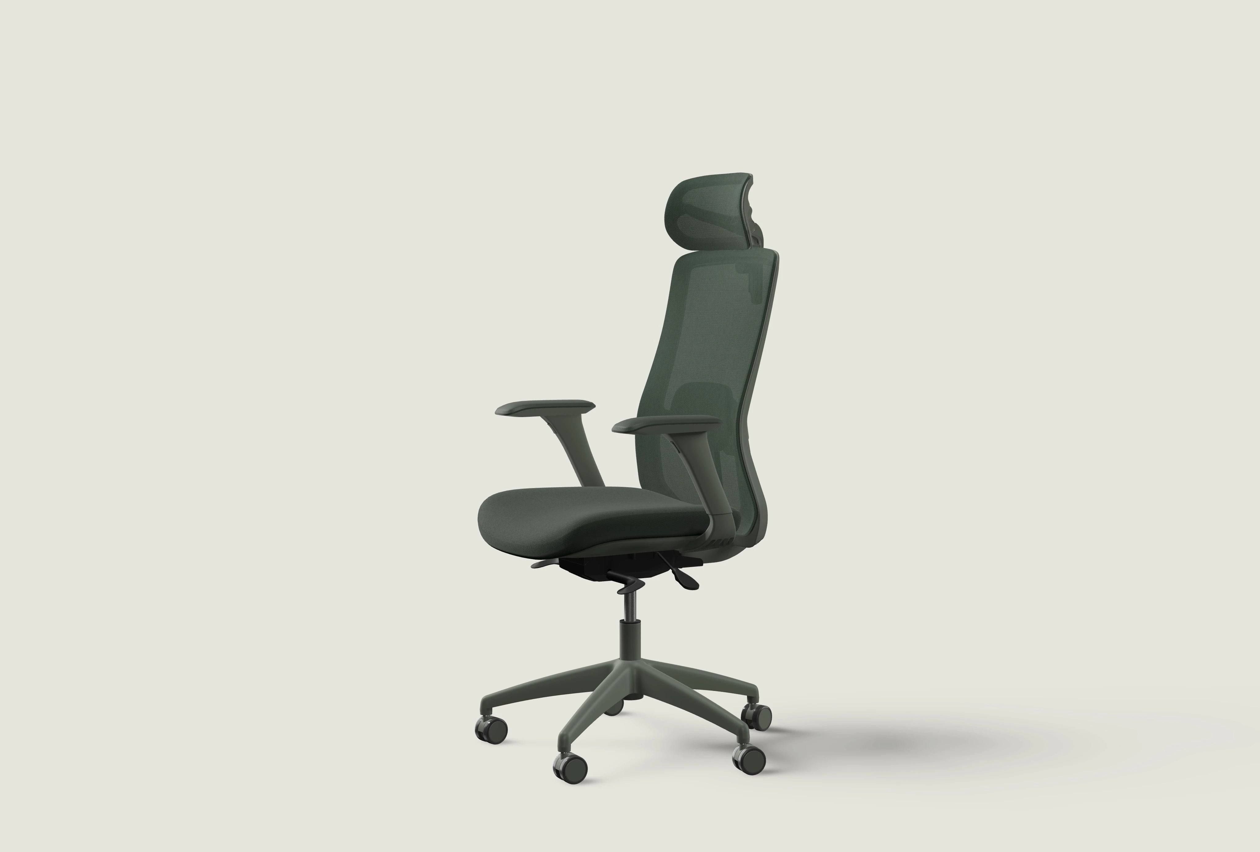 Desktronic SitOne Verstellbarer Bürostuhl mit Netzrücken & Lendenstütze
