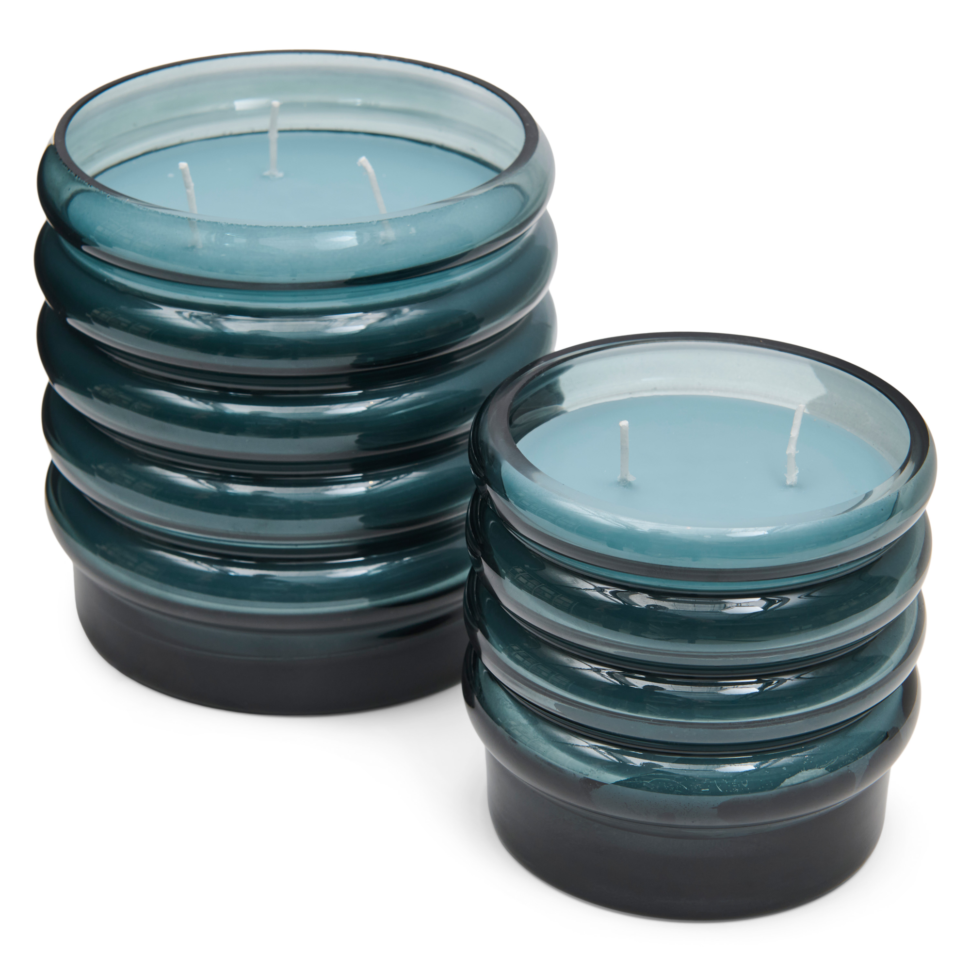 Geurkaars Bubbly blue large - Cedar Fig