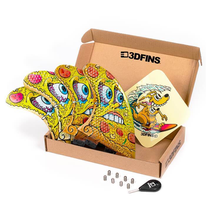 3DFINS Go Hard Pizza - Quad FCS - Medium