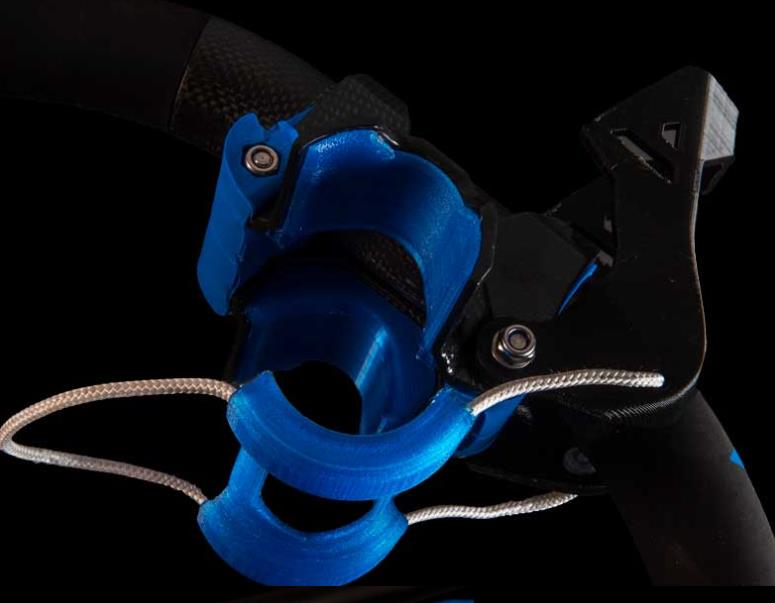 LISA Windsurfing Poignée de Wishbone Carbone - Boom Head Generic 33 mm diameter - 92 mm wide