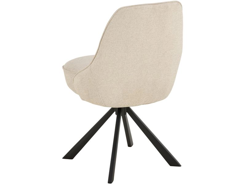 AC Design Stuhl Carlton 2 Stück, Beige Esszimmerstuhl mit ergonomischem Sitz