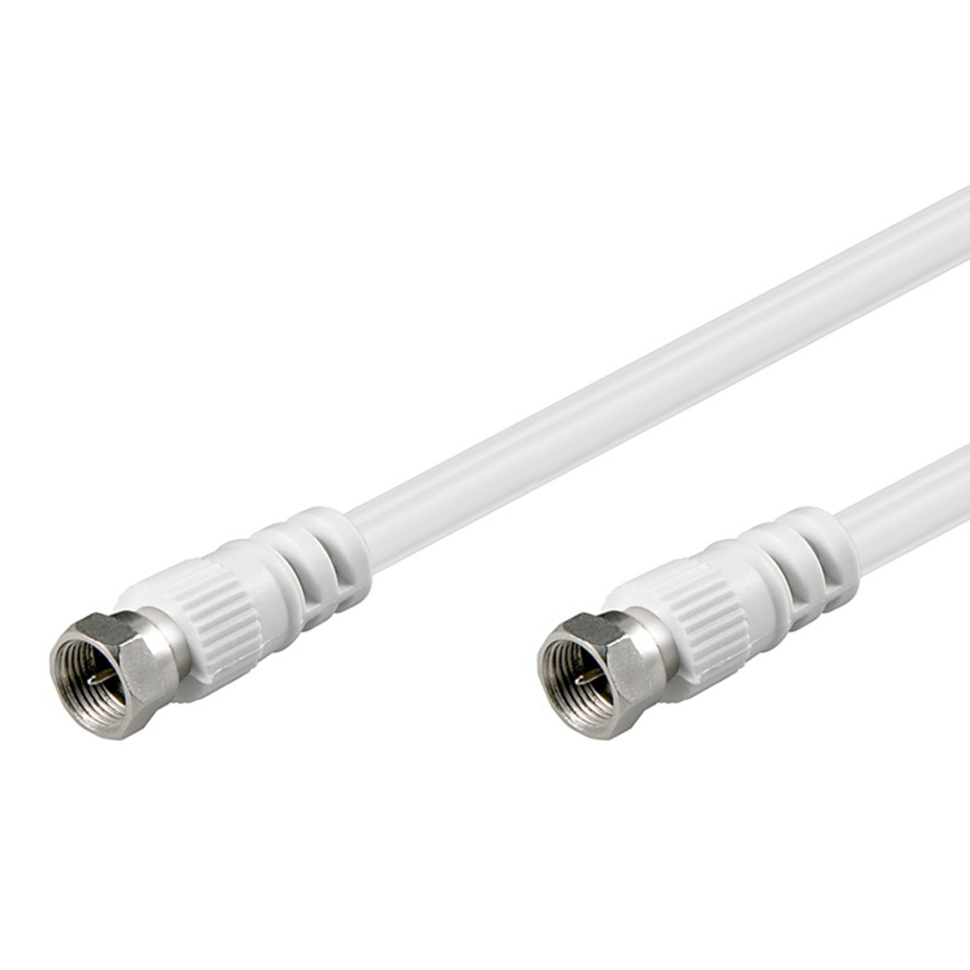 F-kabel - Hvit 2,5 m