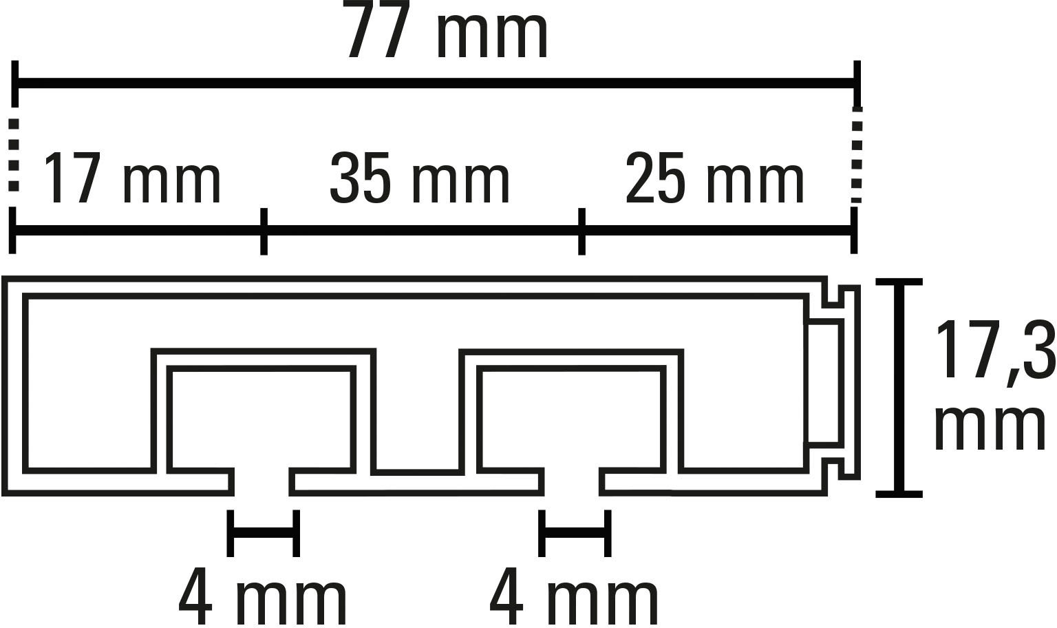 GARDINIA Gardinenschiene »Vorhangschienen Set GK2« 2 läufig-läufig Fixmass 2-läufig