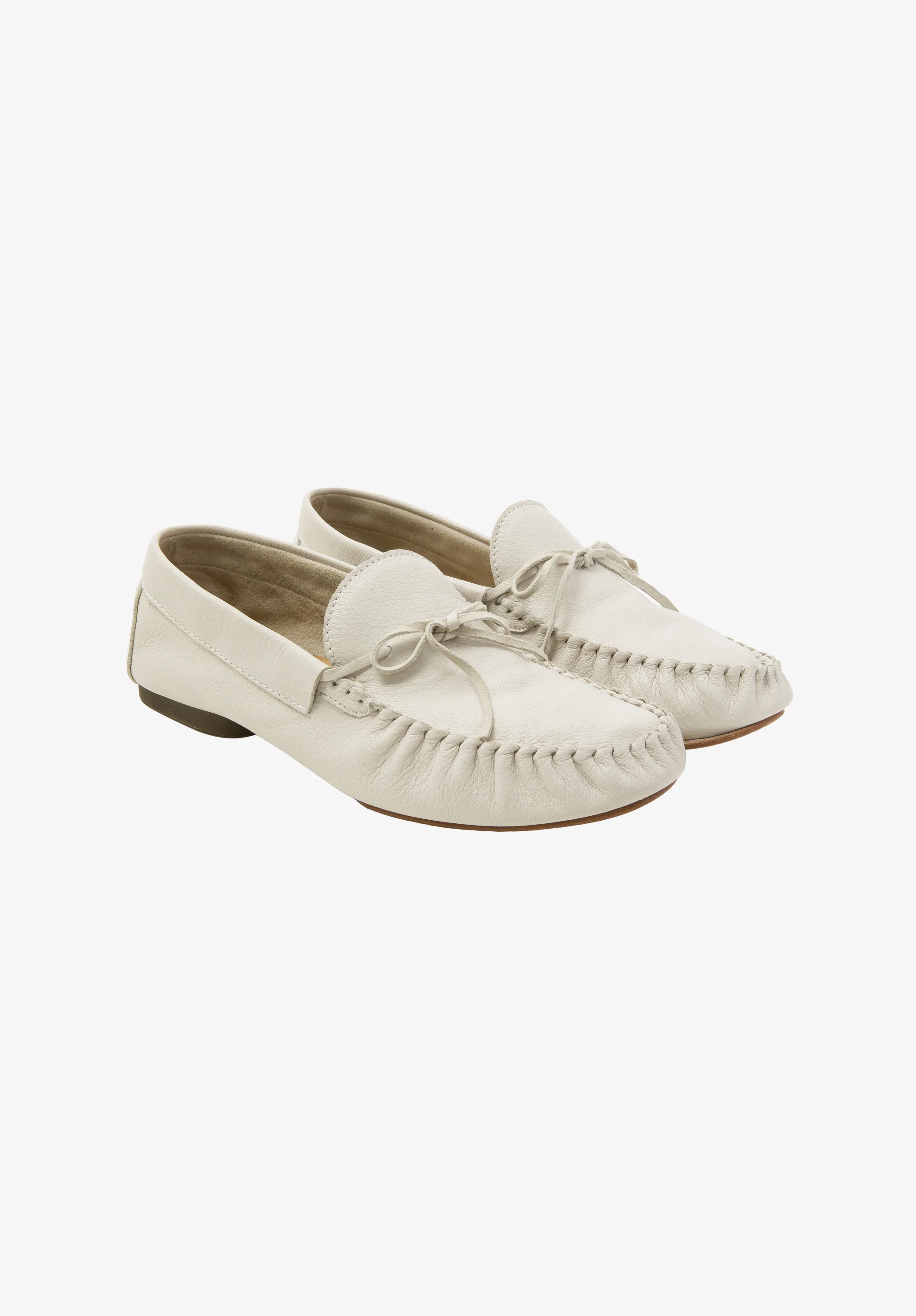 les mocassins souples - Blanc