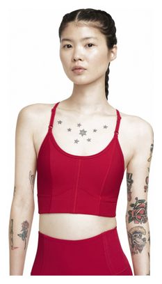 Brassière Nike Femme Dri-Fit Indy Yoga Rouge
