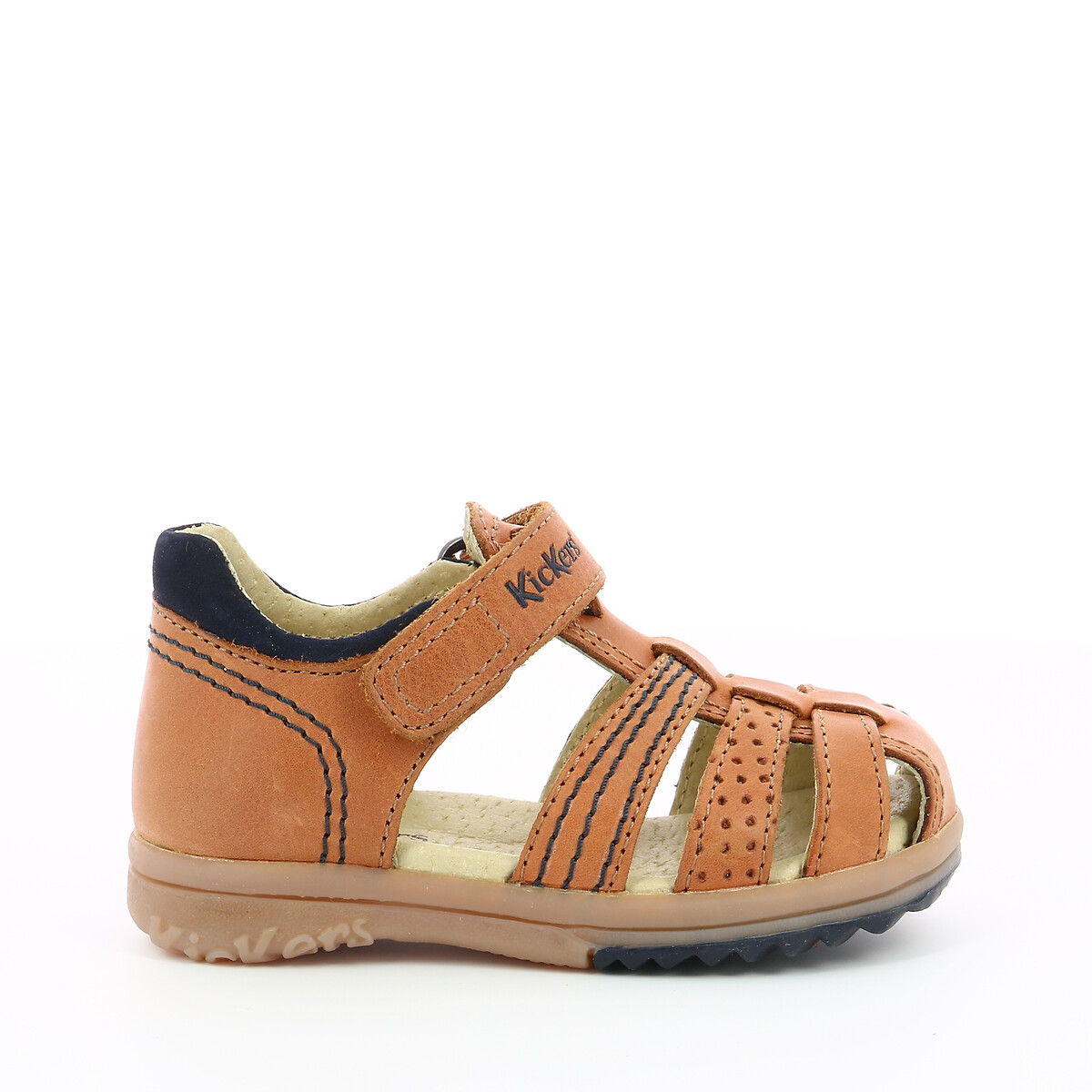 KICKERS<br>Sandálias de couro Platiback