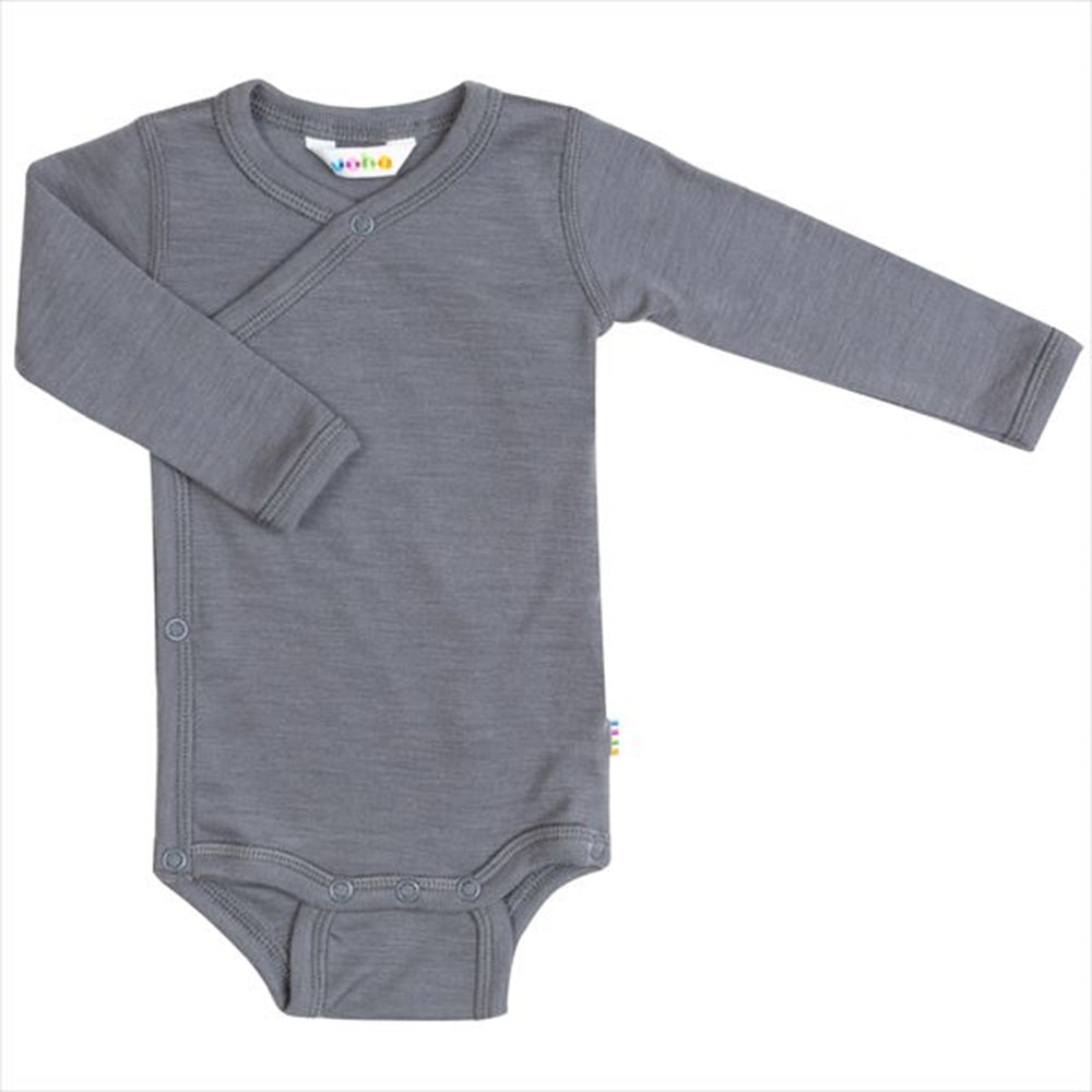 Uld/Silke Grå Body Kryds - Joha → Luksusbaby.dk