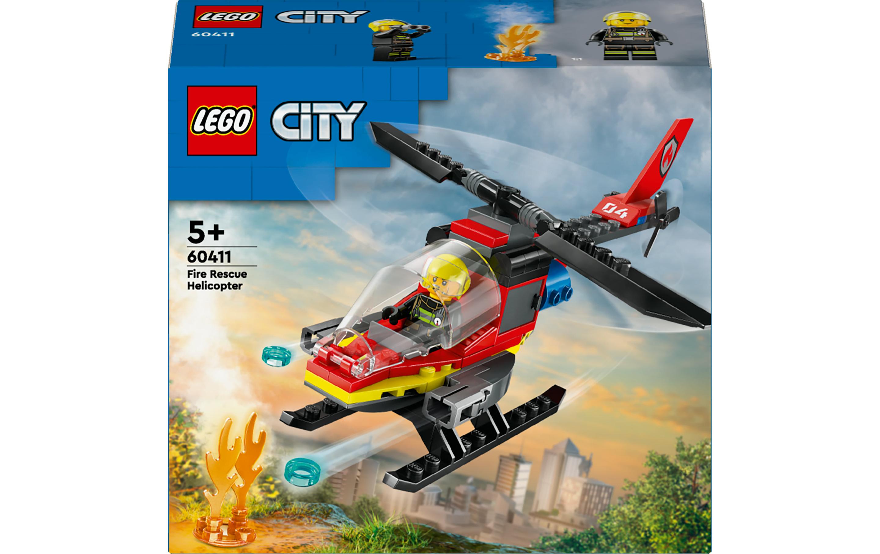 City Feuerwehrhubschrauber 60411Helikopter-Spielset für spannende Rollenspiele