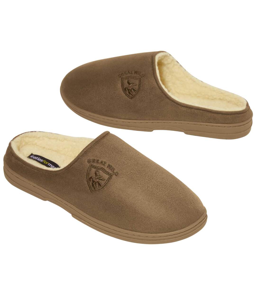 Chaussons Suédine Fourrés Sherpa