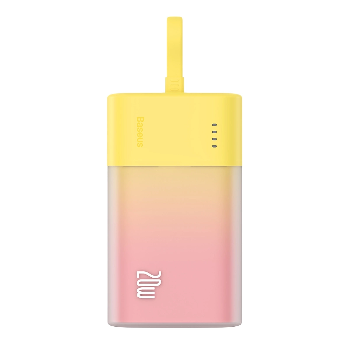 (20W) 5200mAh USB C Powerbank Power Delivery Ladegerät inkl. Lightning Ladekabel - Custard Yellow