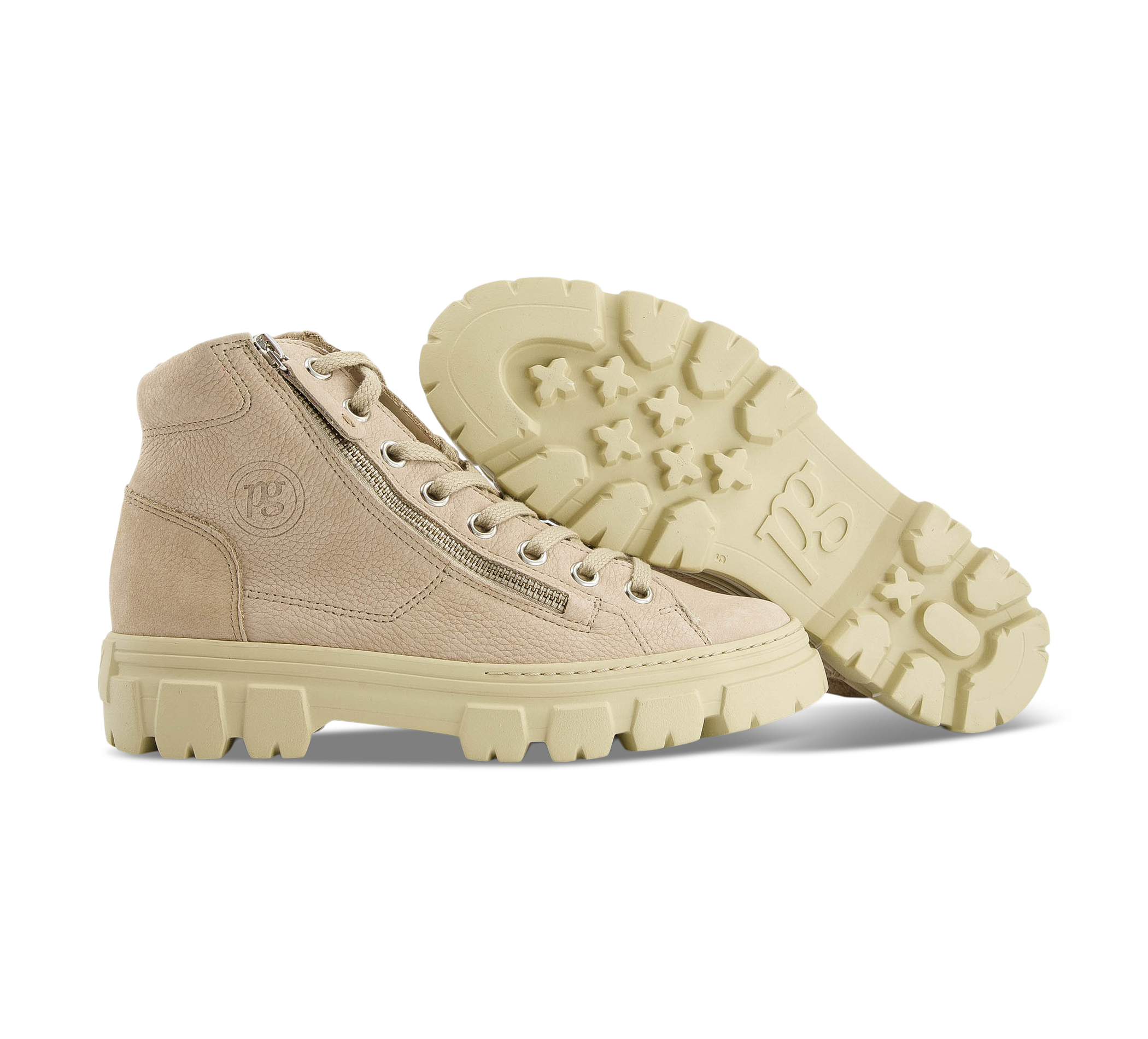 Paul Green 5210 - Schnürstiefel beige/taupe