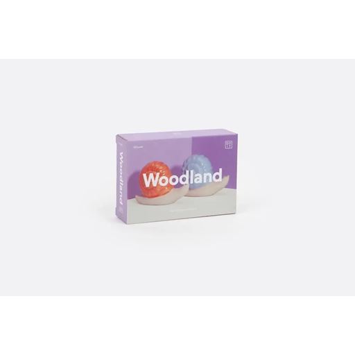 Doiy Woodland Snail Salt- & Pebersæt, Lilla/ Orange