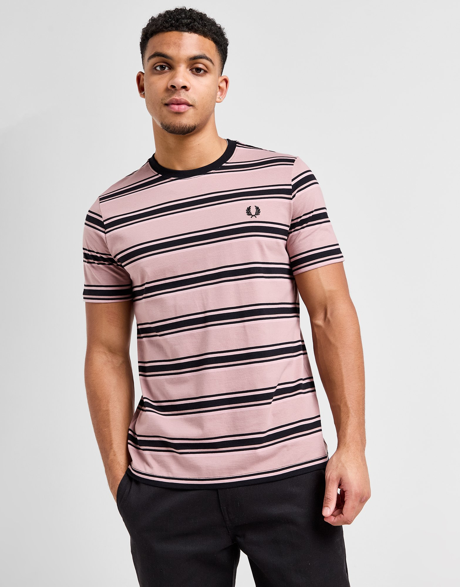 Fred Perry T-shirt Rayé Homme