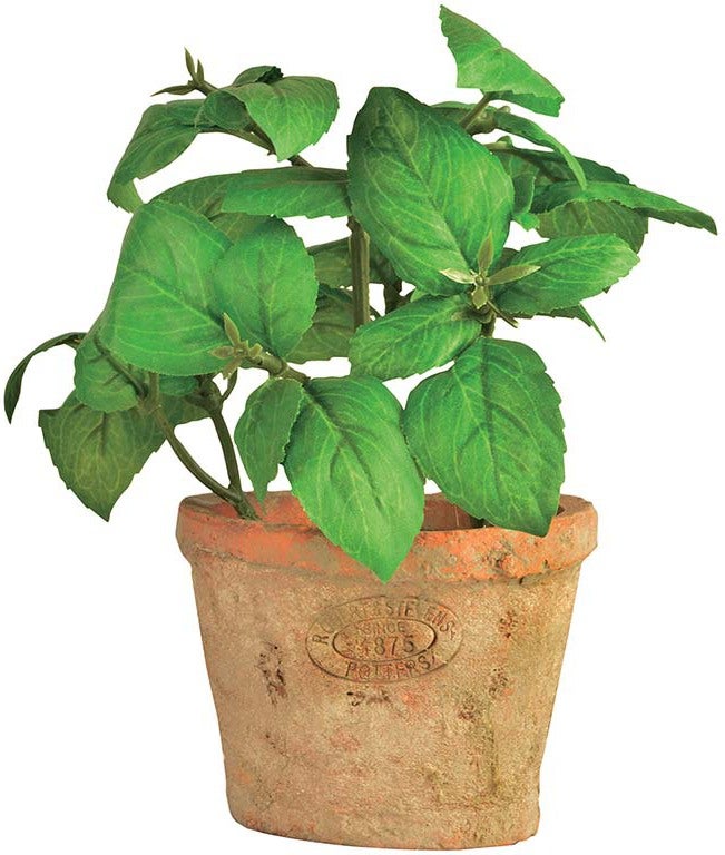 Esschert Design kunstplant Basilicum in pot D 8,6 H 15,4 cm