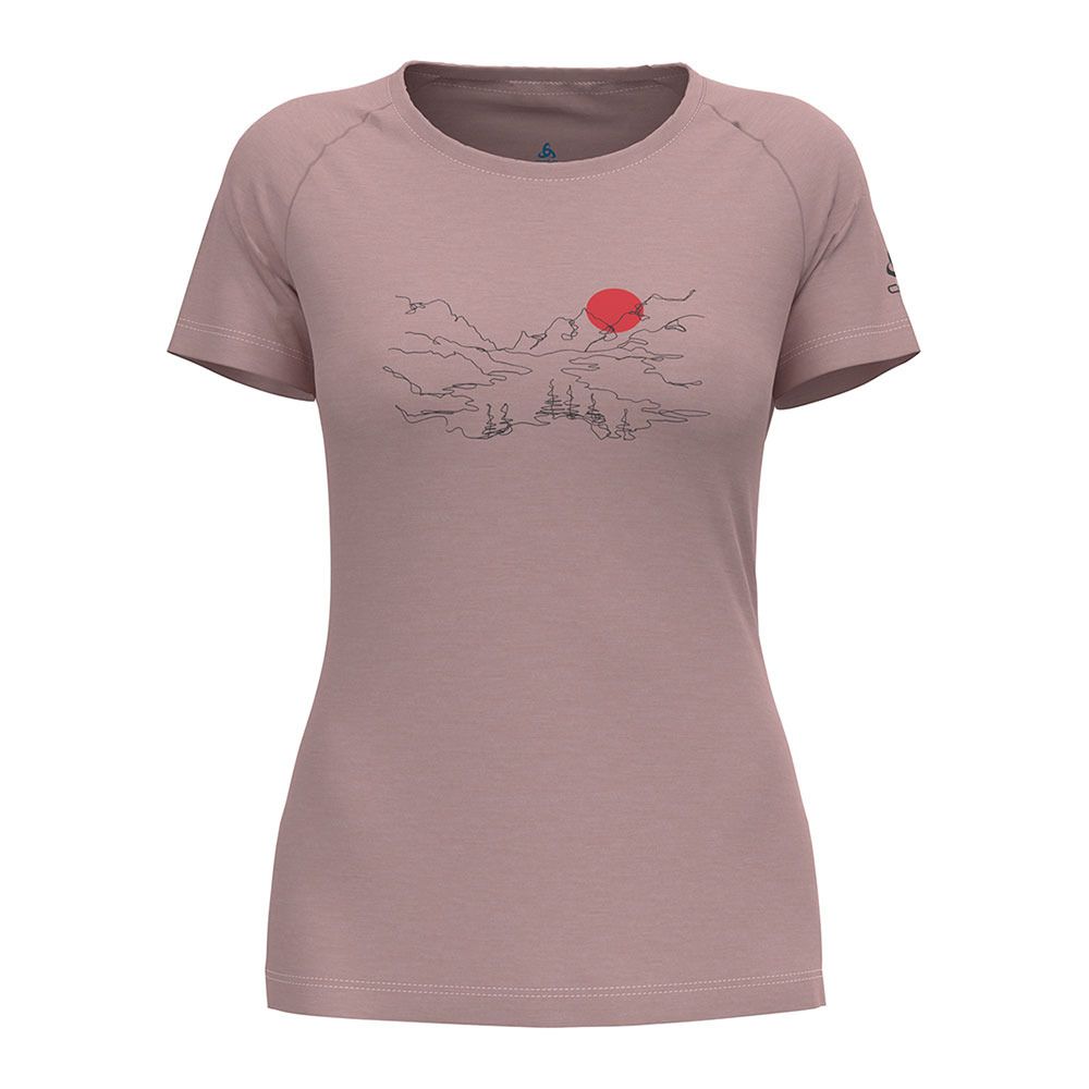 Odlo ASCENT PW 130 VALLEY - Tee-shirt Femme pale mauve melange