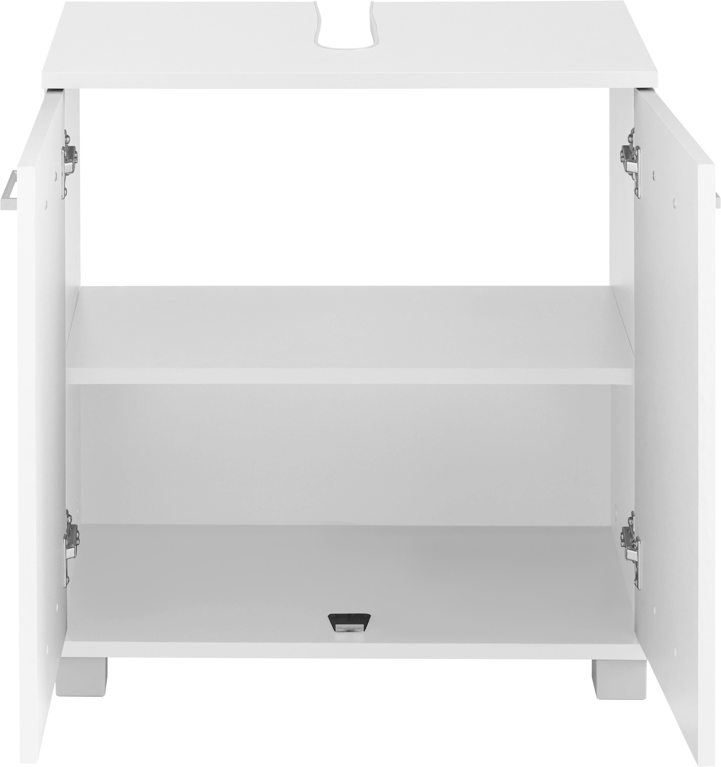 Schildmeyer Waschbeckenunterschrank »Mobes, Made in Germany« Breite/Höhe: 59,8/62,4 cm, Badschrank mit Doppeltür, Zwischenboden