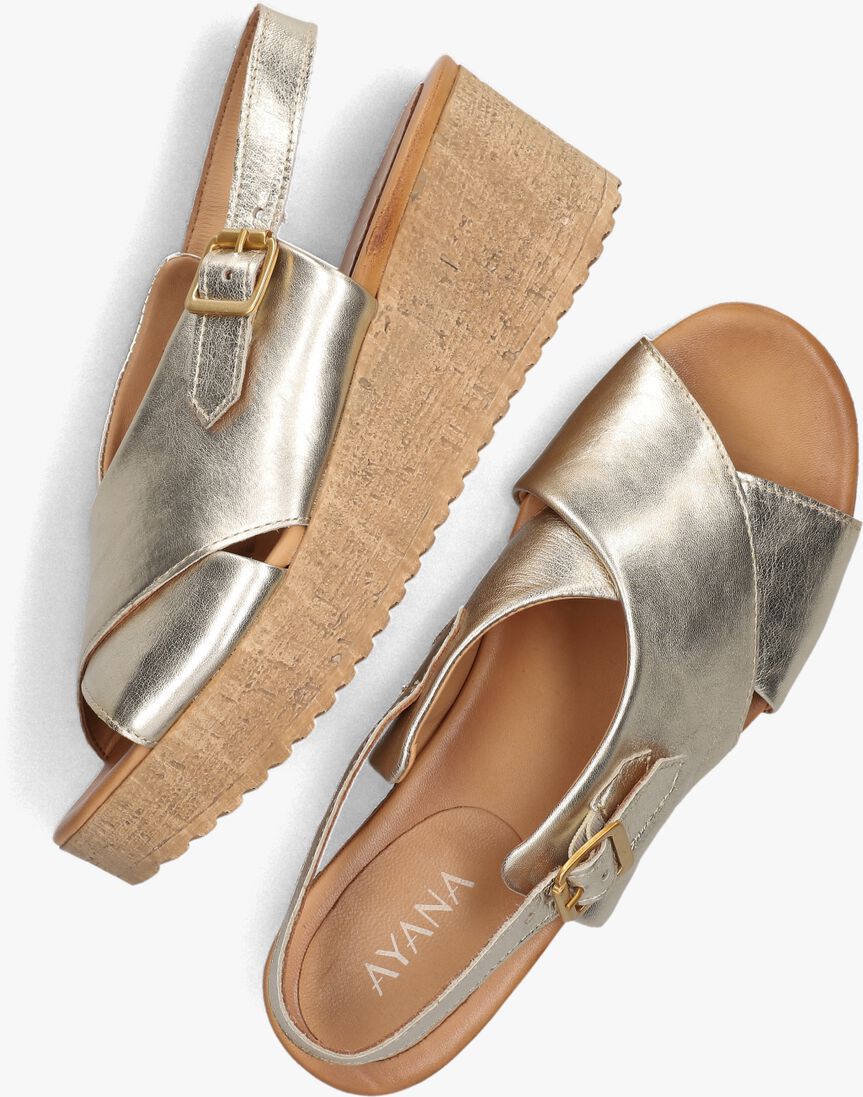gouden ayana sandalen met hak 722031