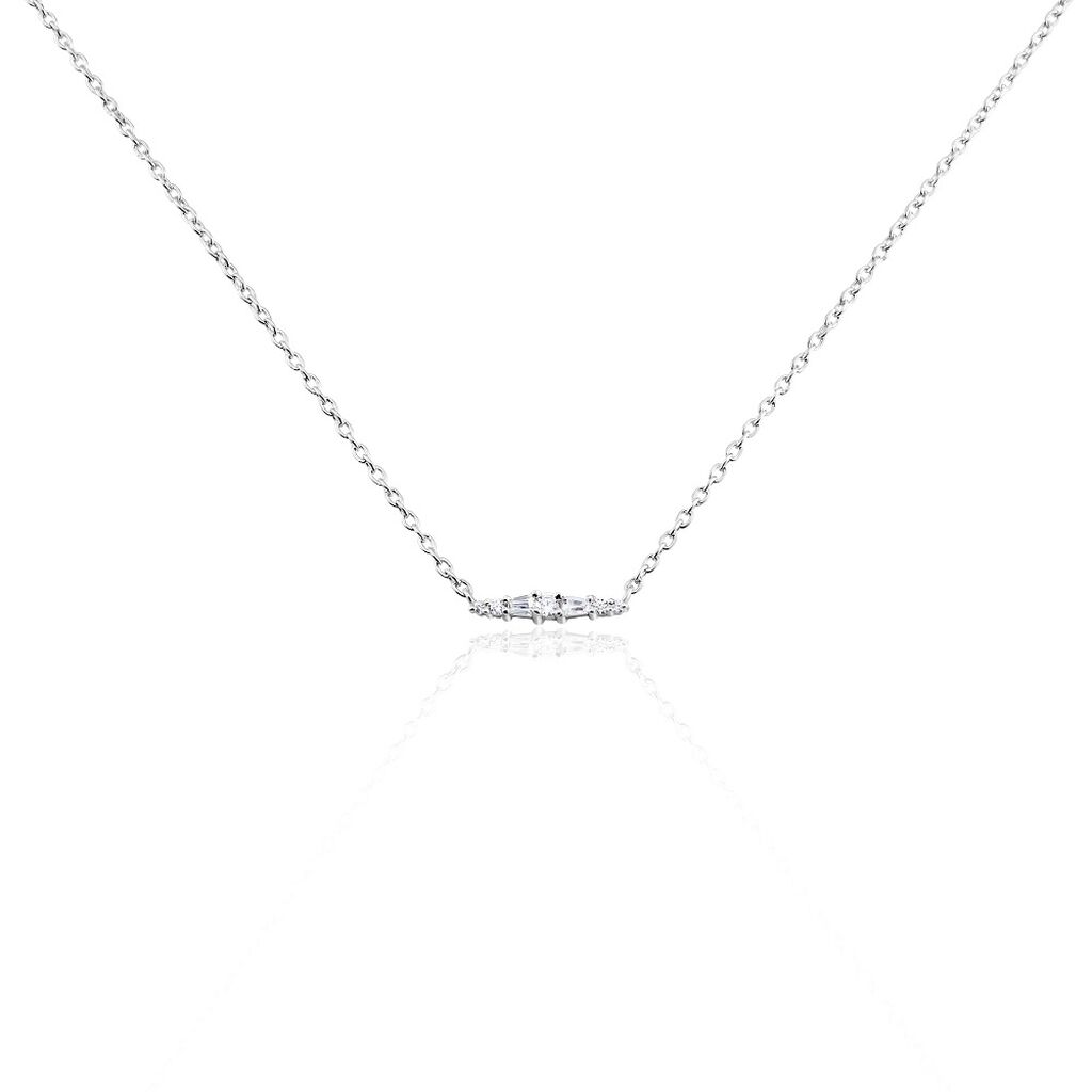 Collier Adriaan Argent Blanc Oxyde De Zirconium