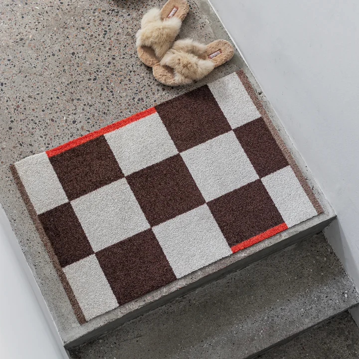 Mette Ditmer - Square Fussmatte, 55 x 80 cm, braun