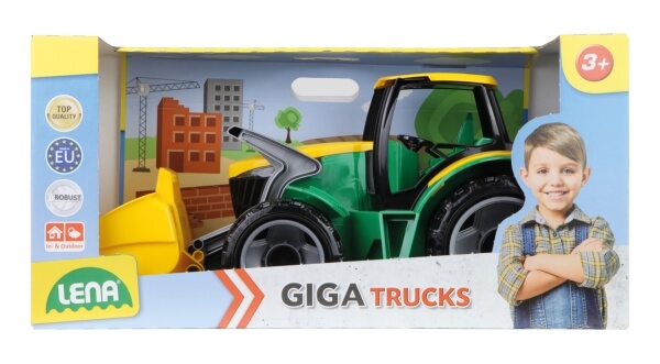 Starke Riesen Traktor m. Frontlader grün
