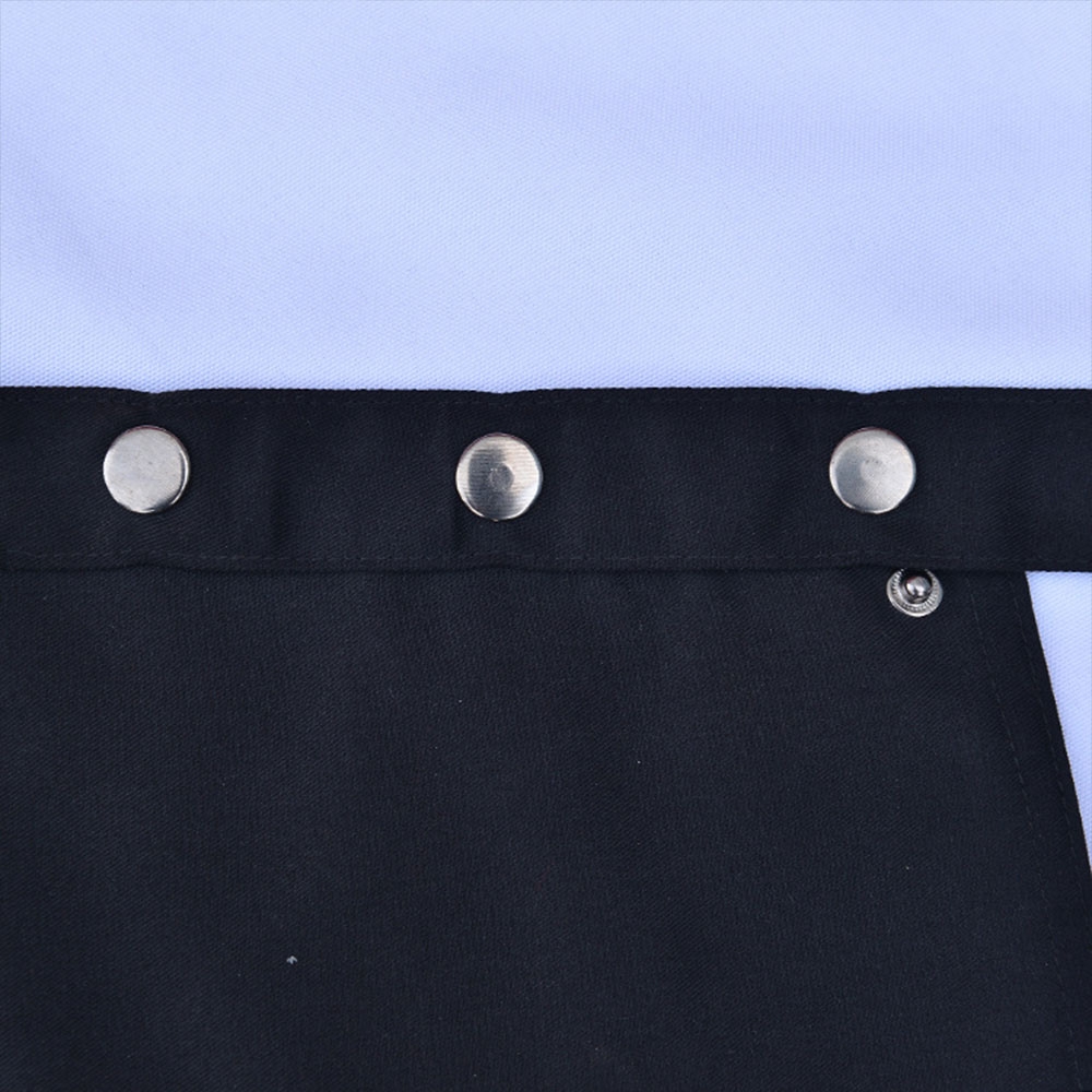 (Gr. S/L) 70x80cm BBQ Grillschürze Schürze Koch Umhang aus Baumwolle Bauchtasche   Rückenschnürung