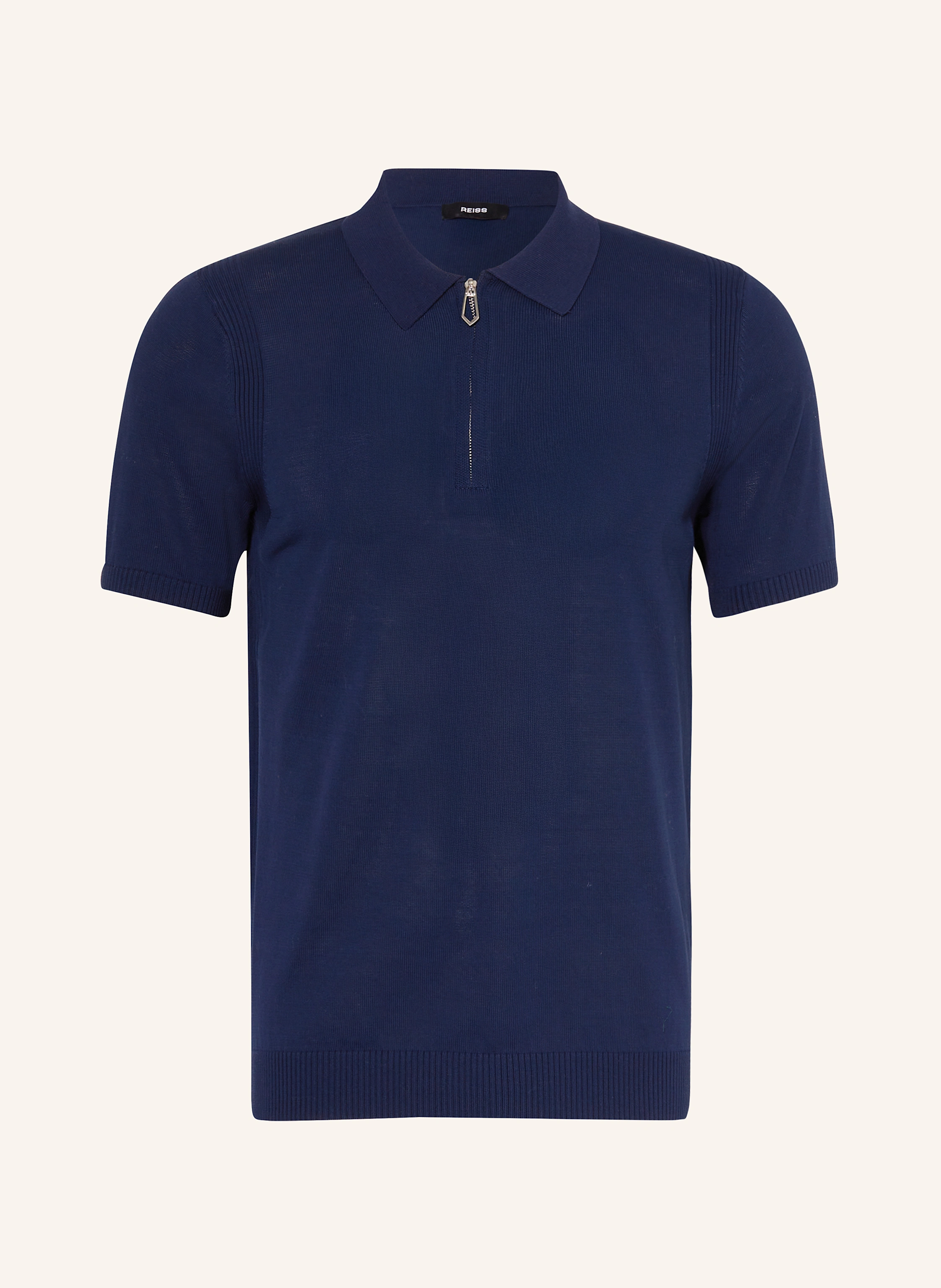 REISS Strick-Poloshirt BERKLEY
