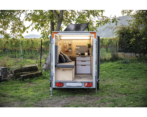 Buildify Campingbox Christoph bedsysteem, lengte-asymmetrisch, voor Ducato/Crafter/Sprinter, 1900x1180x435 mm (LxBxH) (zonder montage- en bevestigingsmateriaal)
