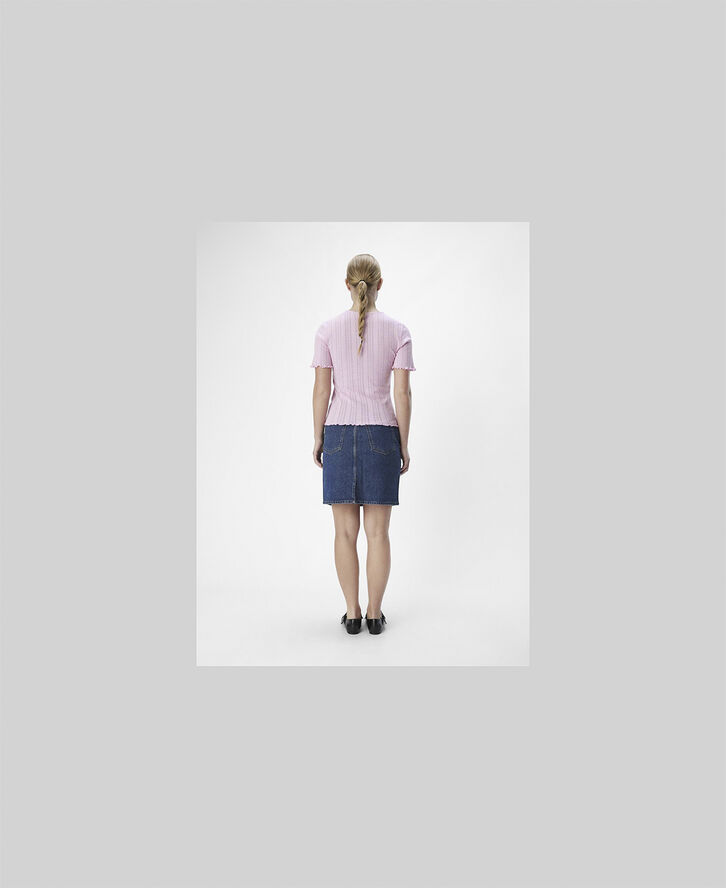 Object OBJAMALIE S/S TOP E DIV Pink frosting