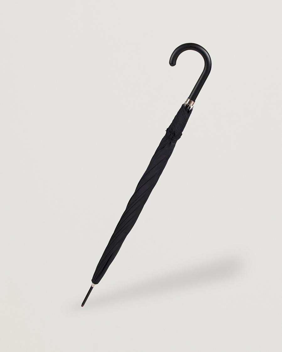 Fox Umbrellas Hardwood Automatic Umbrella Black