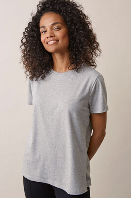 Boob Gravid/Amming T-Shirt, Grey Melange