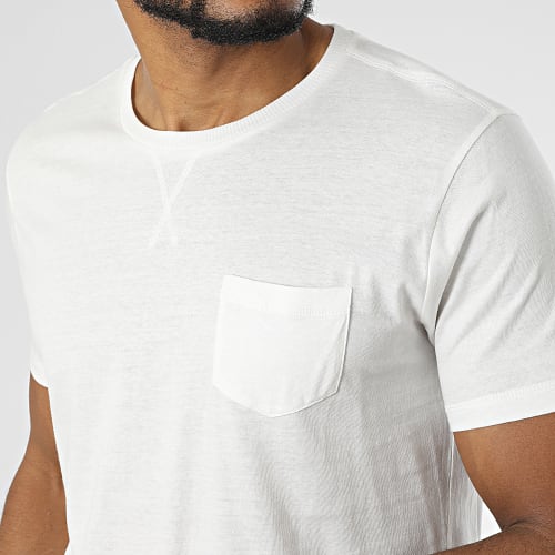 Tee Shirt Poche Blanc