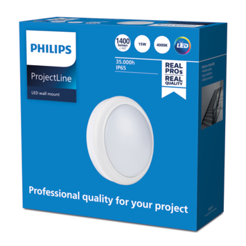 Philips projectline wandlamp wit 1400lm 4000K