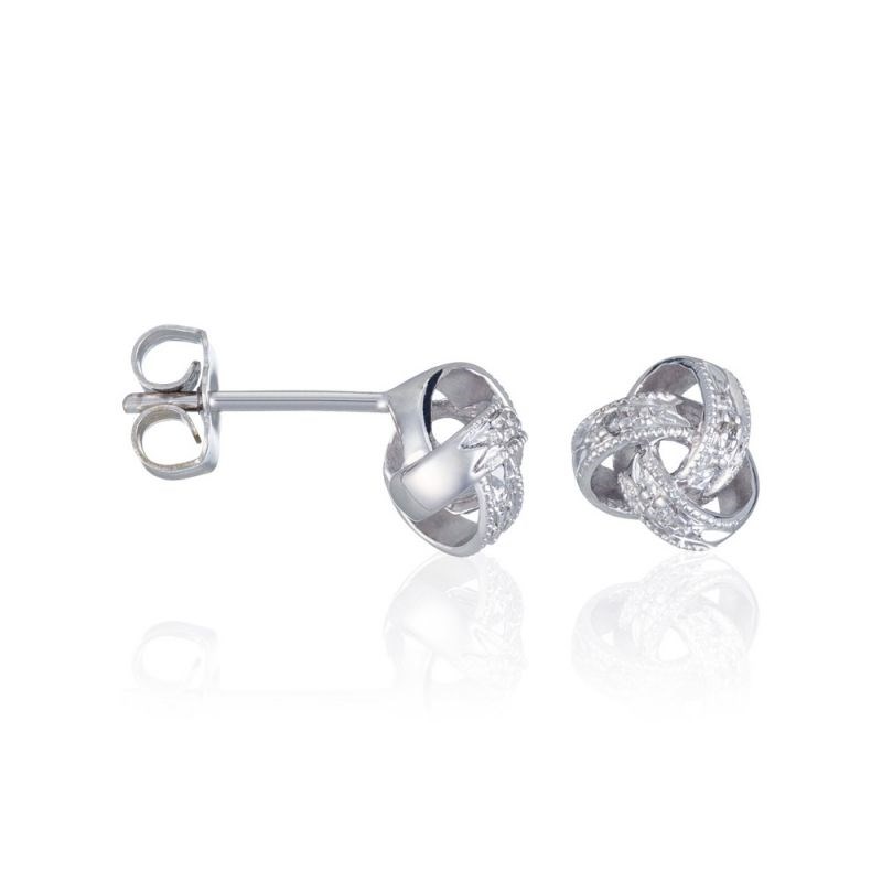 Boucles d'oreilles Or Blanc et Diamant