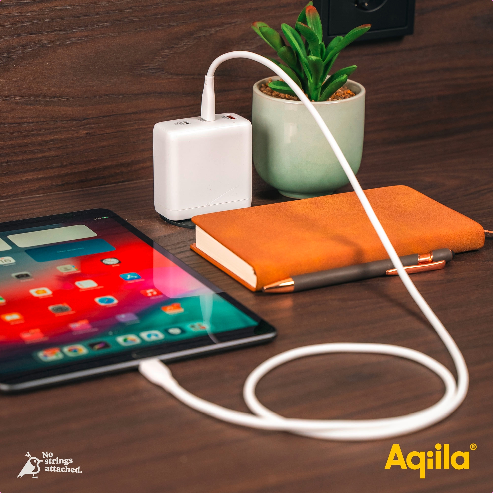 Aqiila Chargebird W4 Steckerlader 120W 2x USB-C 1x USB-A