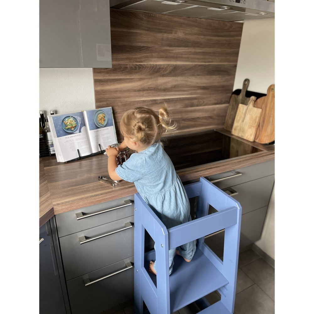 Køb tiSsi® Dove Blue Laquer Felix Læringstårn Massiv Bøg