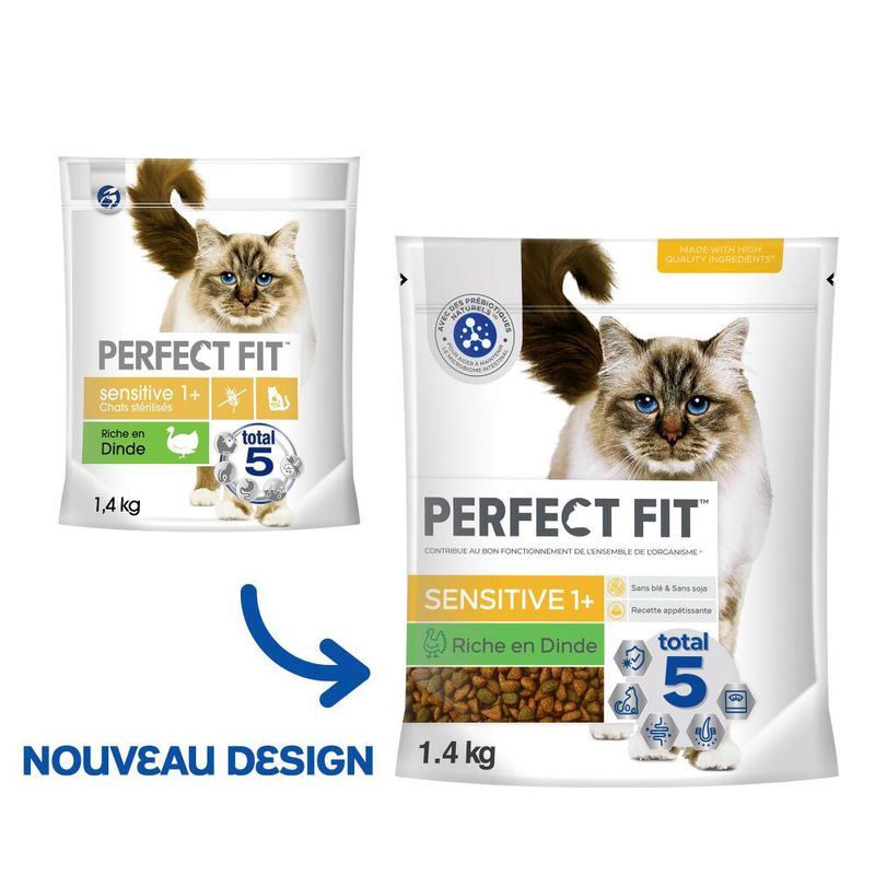 Perfect Fit Adult Chats stérilisés Riche en dinde