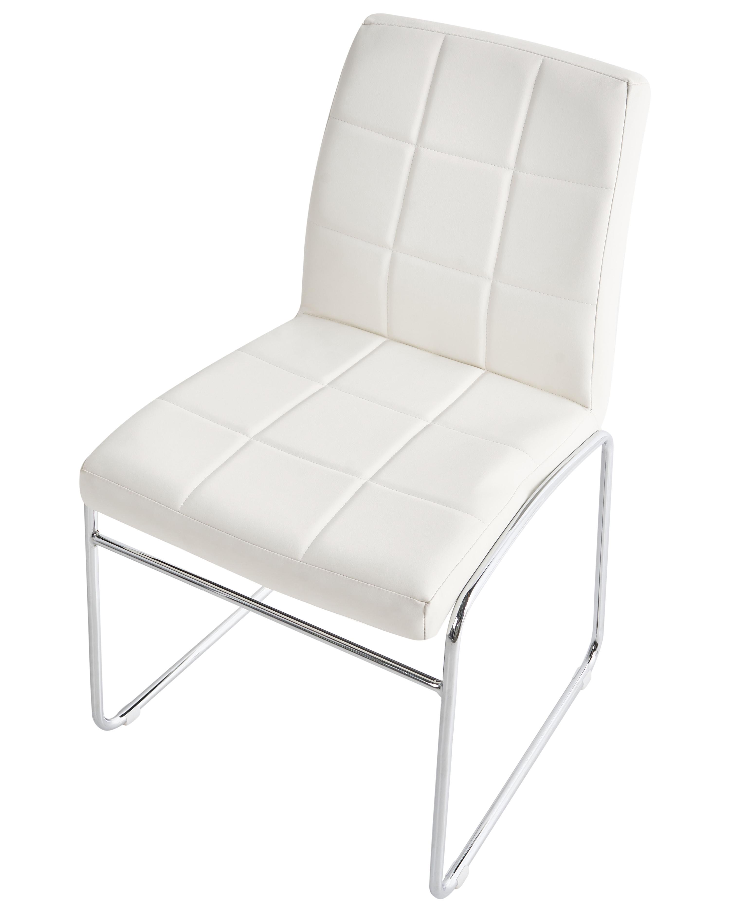 Set van 2 eetkamerstoelen KIRON Kunstleer Wit